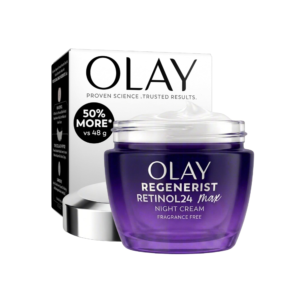 Olay Retinol Night Cream for Women, MAX, Anti-Aging Face Mousturizer